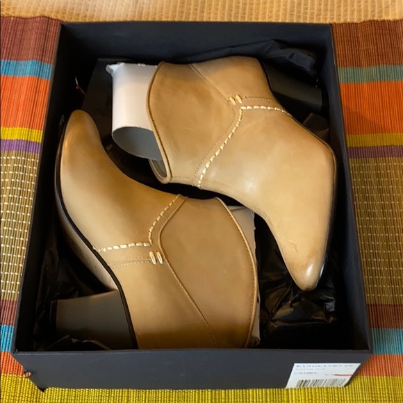 Sold. Maje Olivette Leather Bootie 8 - Picture 2 of 7